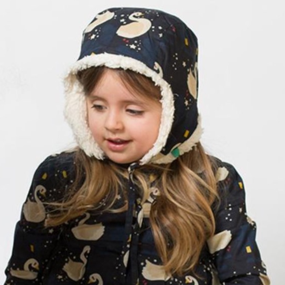 Little Green Radicals Night Swimming Sherpa hat